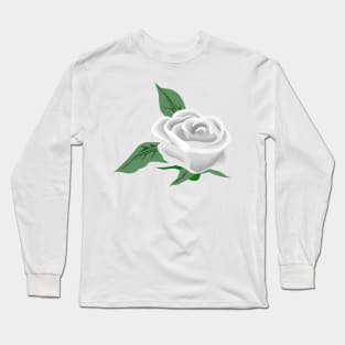 White rose Long Sleeve T-Shirt
